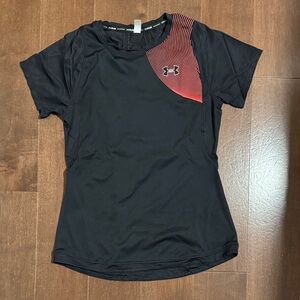 Under Armour Women's Black Top with Red Accent